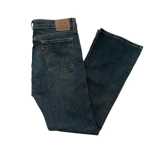 EUC Levi's 518 Super Low Bootcut Jeans Womens Juniors 13L  -- Medium Wash - Picture 1 of 10
